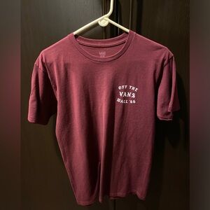 Vans Men's Burgundy Short Sleeve Tee